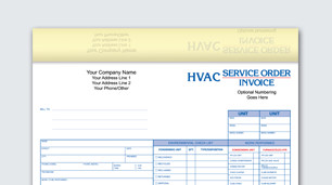 Custom HVAC & service form printing at Office Depot OfficeMax